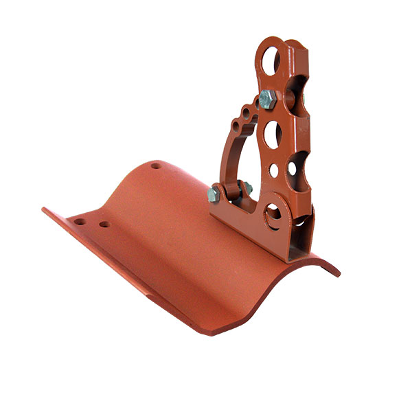 PP235LS Three-Pipe Height Adjustable Snow Guard and Base Plate for Ludowici Spanish Tile