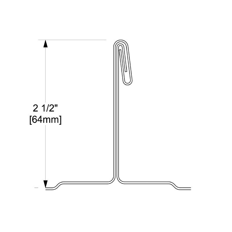 2-1/2 inch Double Fold
