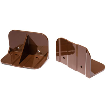 Sno-Safe Wide Mansard Brown Snow Guards