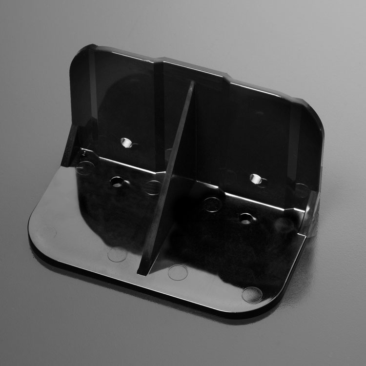 Sno-Safe Wide Black Snow Guard on Flat Metal Panel