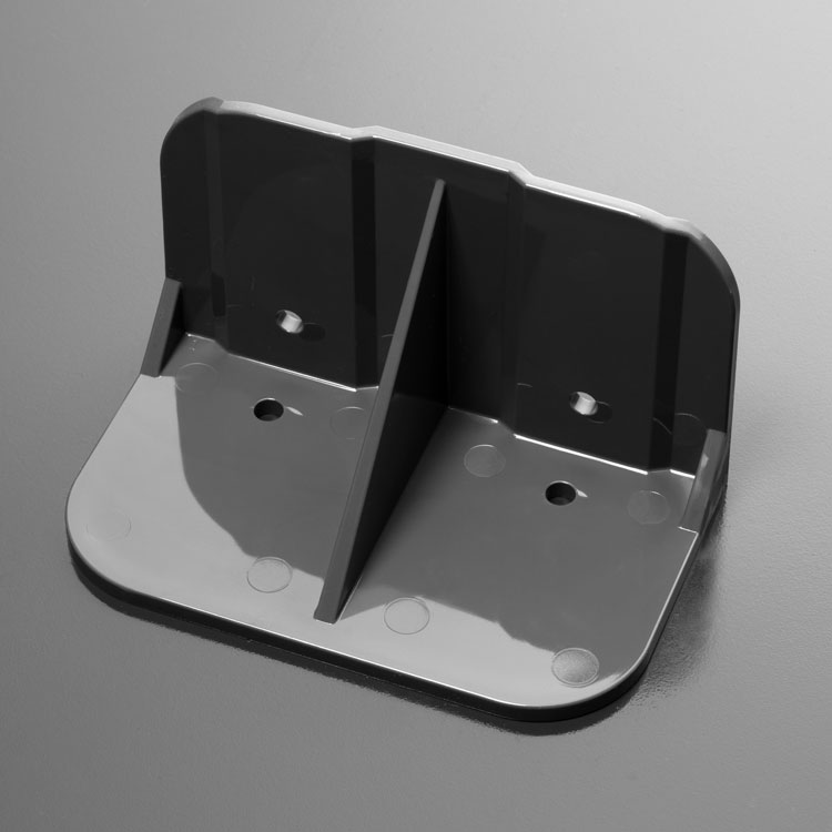 Sno-Safe Wide Charcoal Gray Snow Guard on Flat Metal Panel